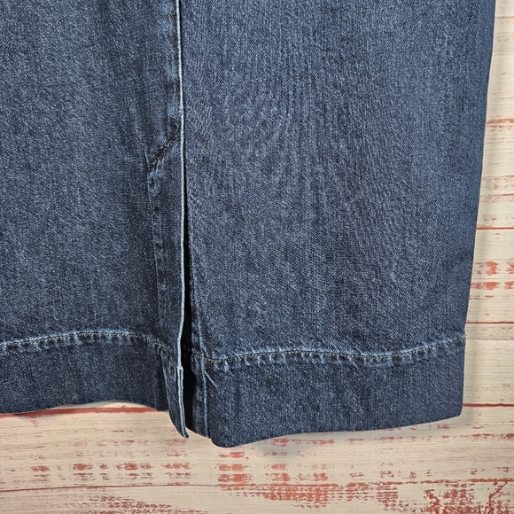 NWT Boden Cara Denim Paperbag Tie Midi Skirt - Picture 14 of 15